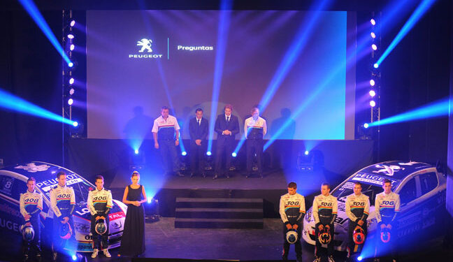 Peugeot presentó sus equipos de Súper TC2000 y Turismo Nacional Clase 3 en una noche llena de sorpresas