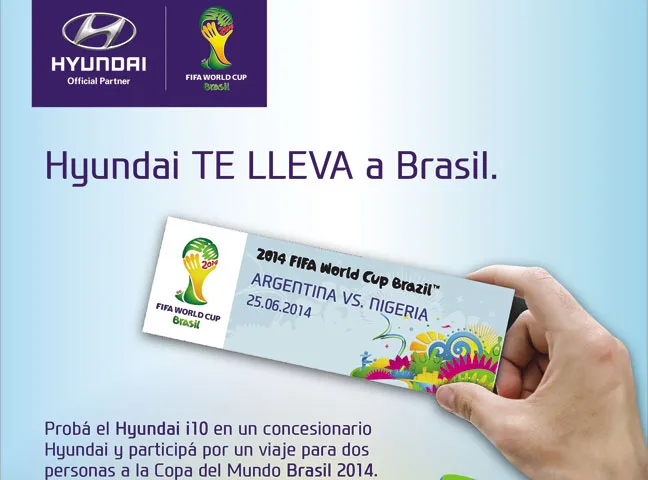 Hyundai te lleva al Mundial de Brasil probando el i10