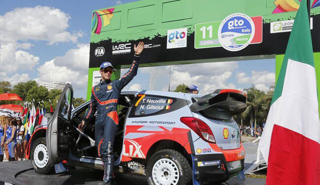 El equipo Hyundai-Shell festejó su primer podio en el WRC