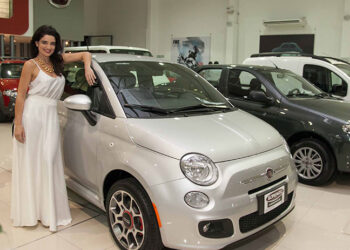 Verónica Varano con las novedades de Fiat en Mendoza