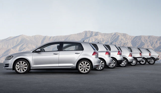 El VW Golf cumplió 40 años y celebró siete generaciones de éxito