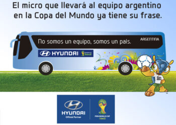 Hyundai tiene la frase ganadora que ploteará el micro de la Selección en Brasil 2014