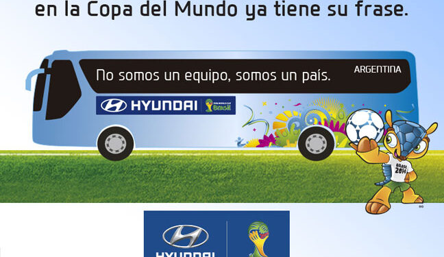Hyundai tiene la frase ganadora que ploteará el micro de la Selección en Brasil 2014
