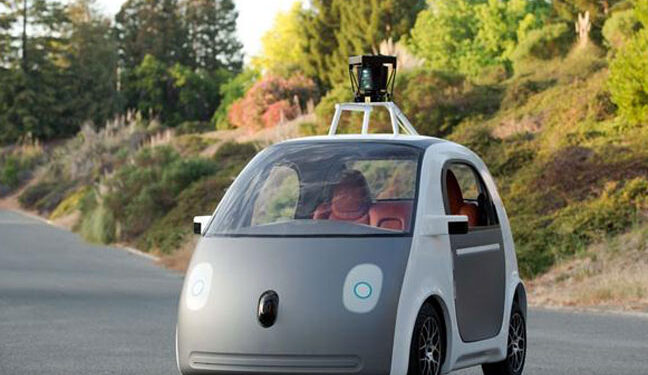 Este es el auto de Google que se maneja solo