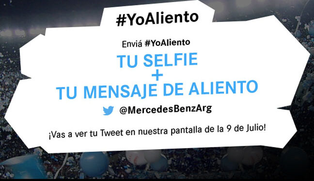 Con Mercedes-Benz podés alentar a la Selección por Twitter