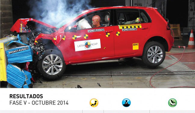 Latin NCAP: excelentes resultados para el Corolla y Golf VII