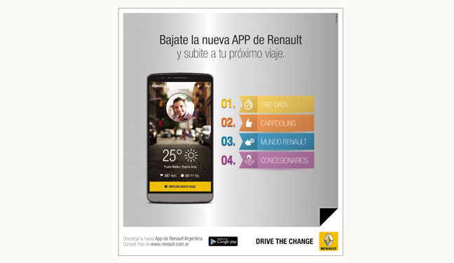 Renault lanzó su aplicación para celulares