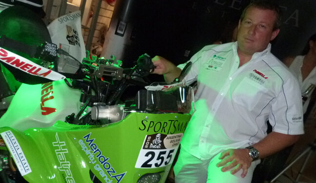 El mendocino Sebastián Halpern presentó el cuatri con el que correrá el Dakar