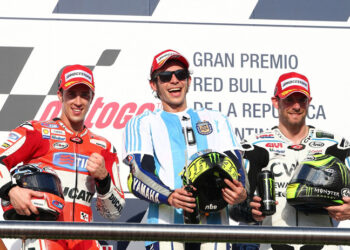 Valentino Rossi se quedó con el primer puesto en Termas