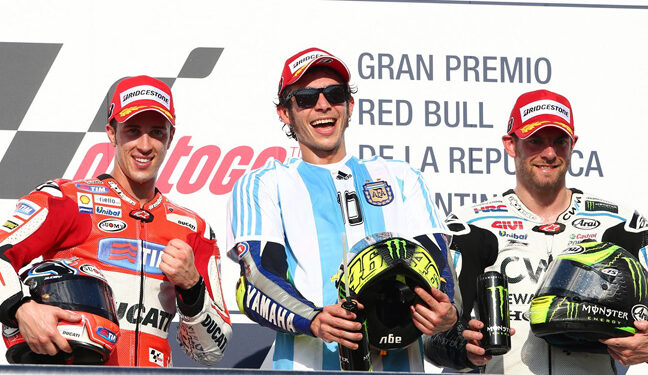 Valentino Rossi se quedó con el primer puesto en Termas