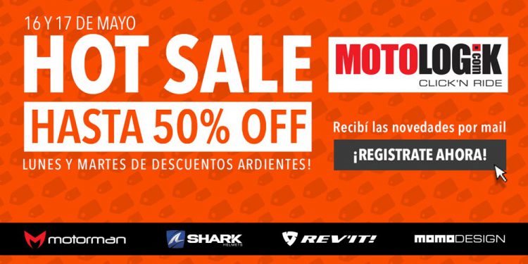 Motologik ofrece hasta 50% de descuento en productos para motociclistas