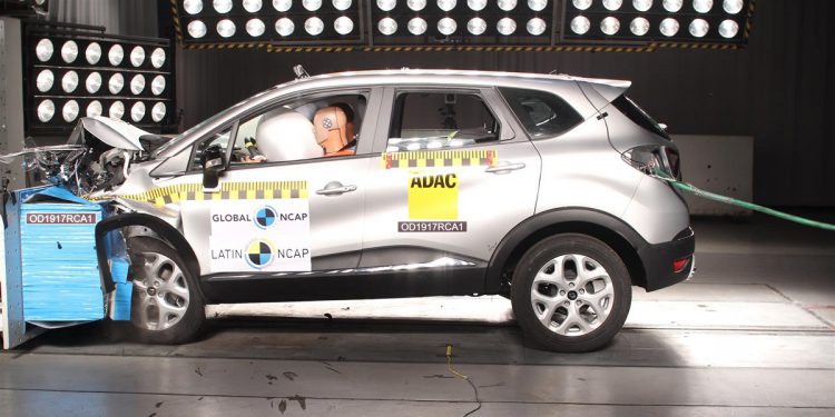 Renault Captur prueba de choque