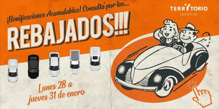 Territorio Yacopini lanzó rebajas y bonificaciones especiales antes de febrero