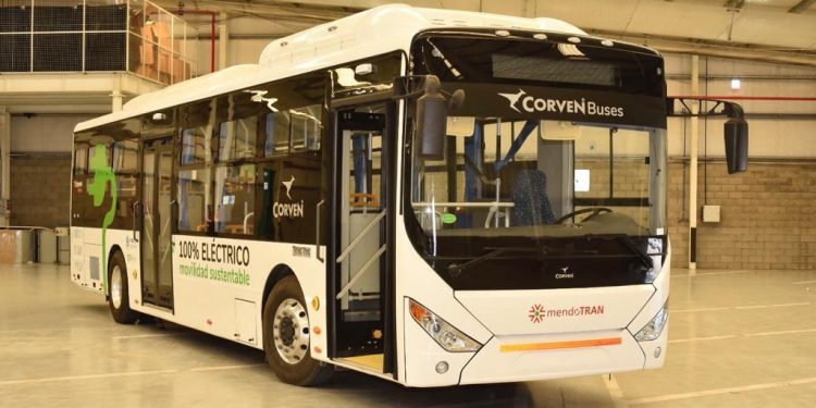 Conocé de cerca los buses eléctricos Corven que llegan a Mendoza