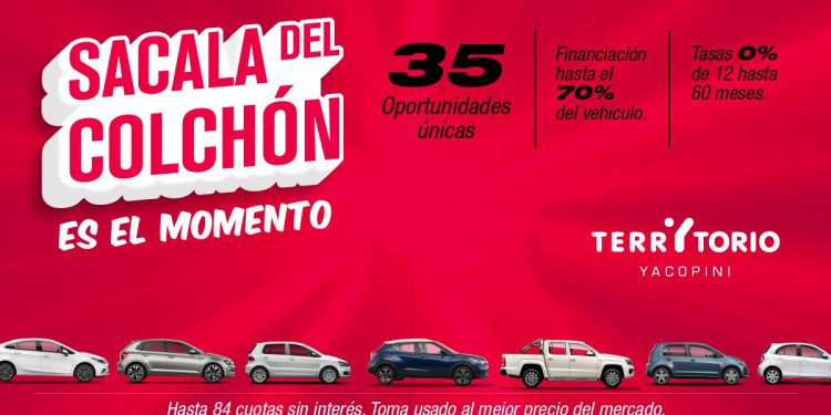 Territorio Yacopini sacala del colchón