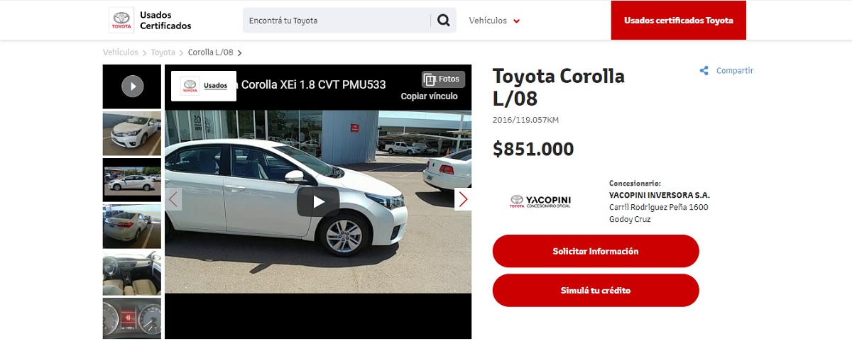 Toyota Usados Web