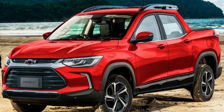 Se filtró la imagen de una nueva Chevrolet Montana rival de la Fiat Toro