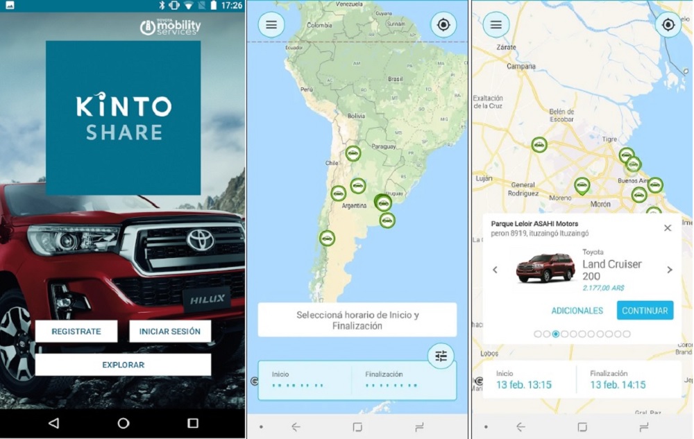 Kinto Share App Toyota