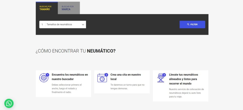 Parra Neumáticos new site