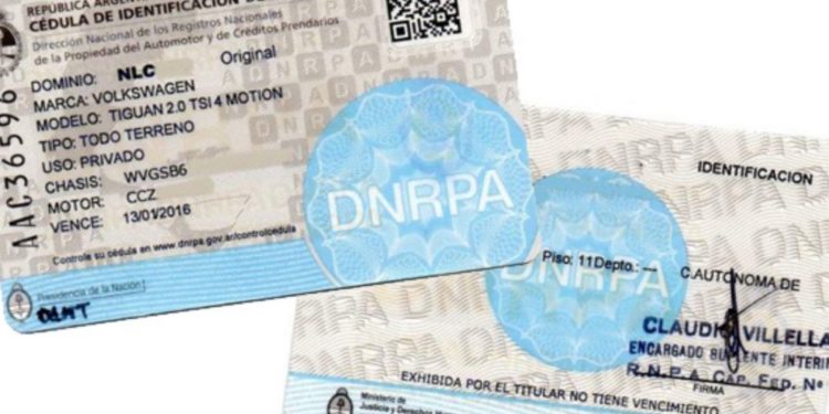 Cédulas de Identificación de los Automotores