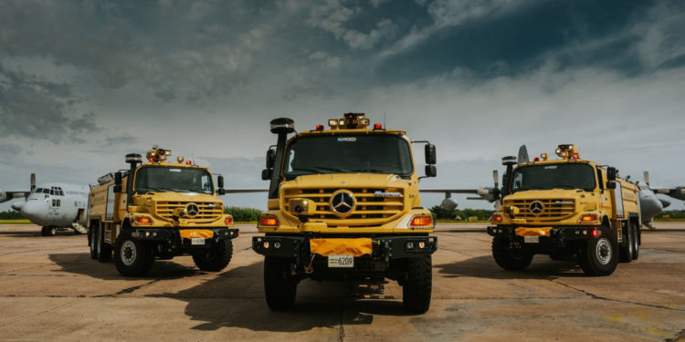 Los impresionantes Mercedes-Benz Zetros llegaron a la Fuerza Aérea Argentina