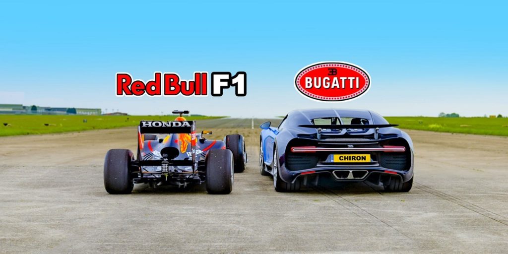 Drag Race Bugatti Chiron Vs F1 Red Bull