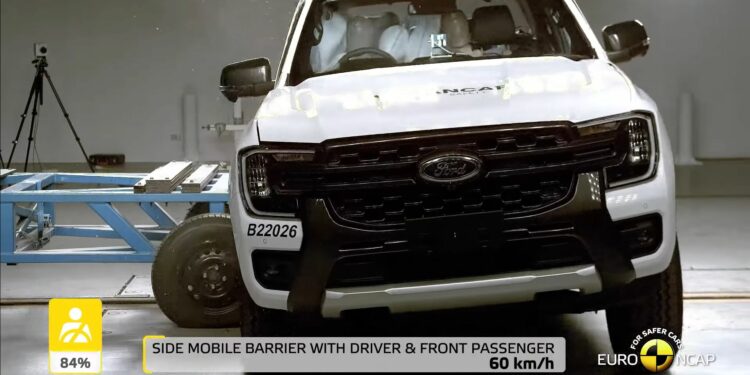 La Ford Ranger 2023 se luce en la prueba de seguridad Euro NCAP