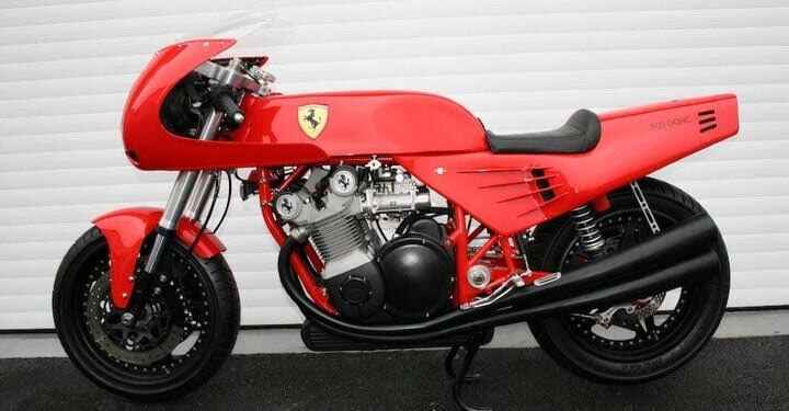 La historia de la Testarossa, la única moto Ferrari que existió