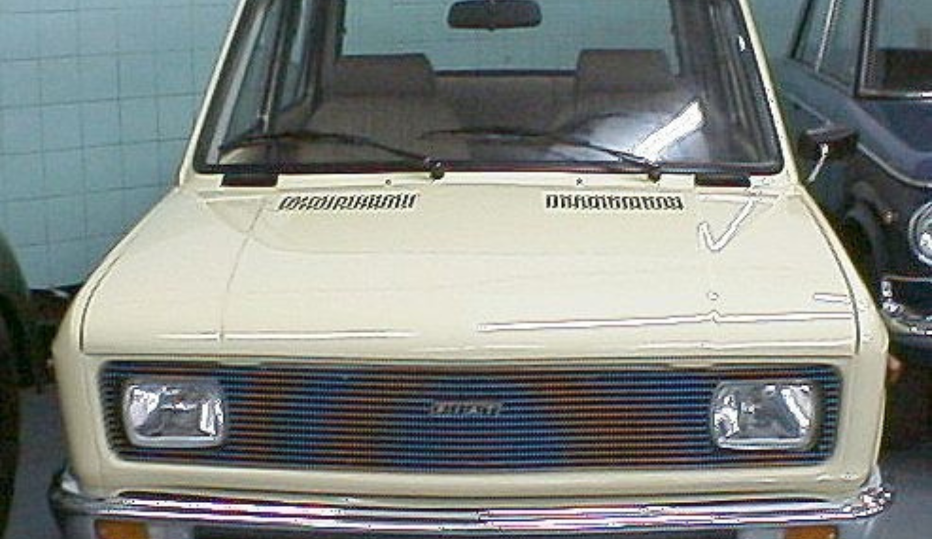 El Fiat 128 de Maradona.