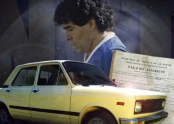 El Fiat 128 de Maradona.