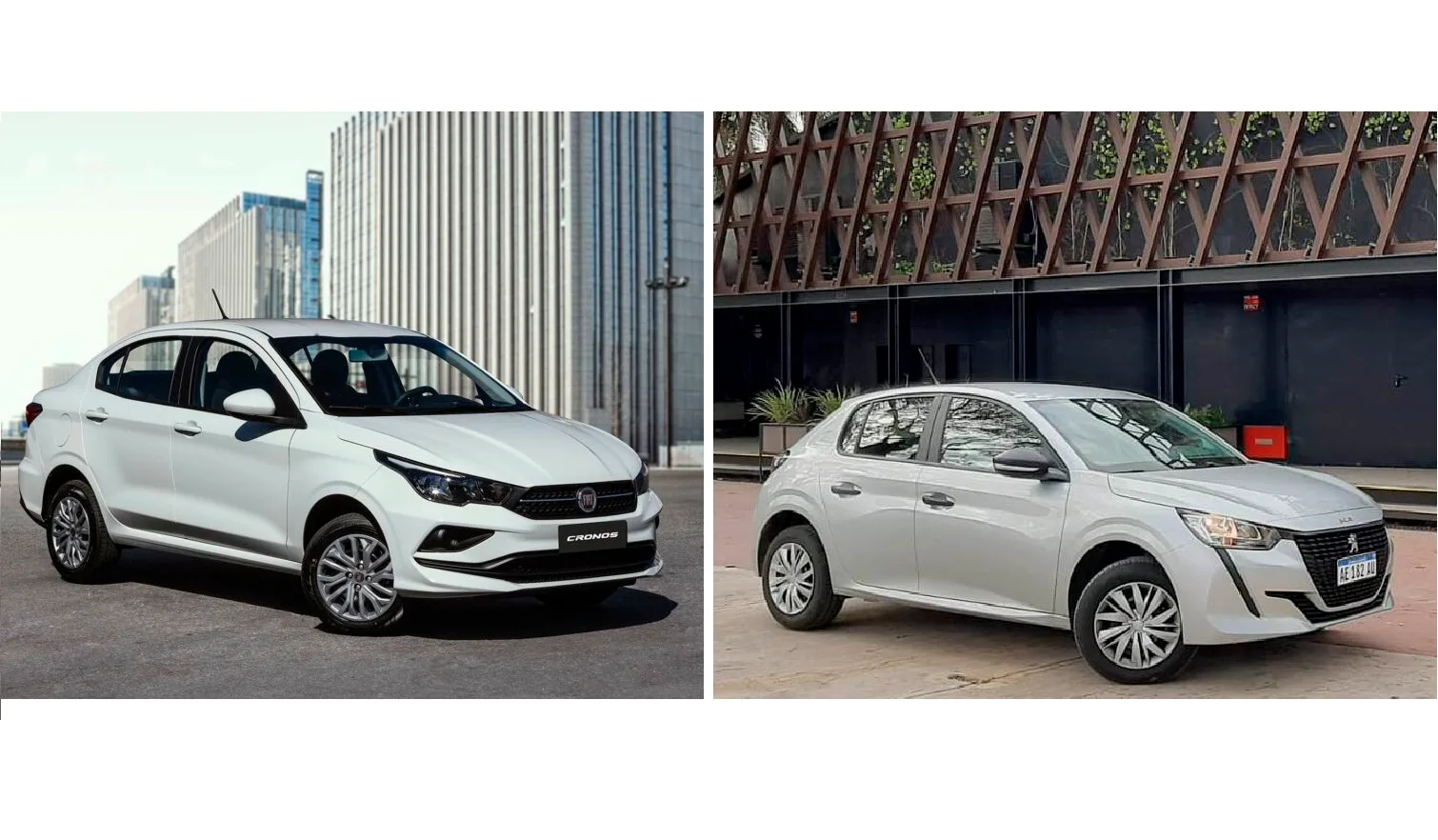 Fiat Cronos VS Peugeot 208 ¿Cómo son y qué traen los autos más vendidos?