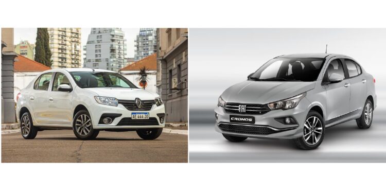 Fiat Cronos VS Renault Logan: los autos más baratos de Argentina