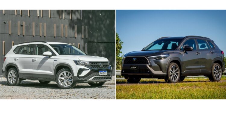 Toyota Corolla Cross vs Volkswagen Taos: precios de los SUVs más vendidos