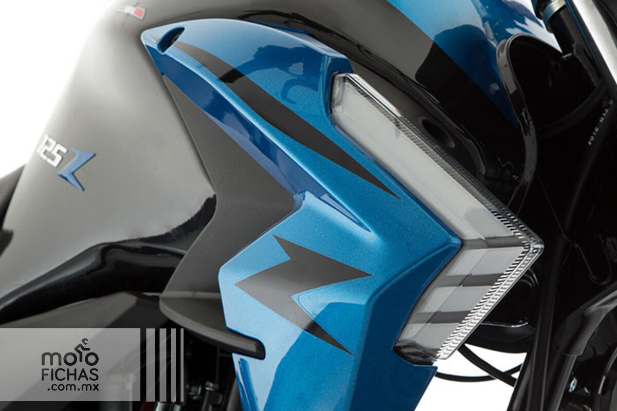 moto italika-125z azul y negra detalles