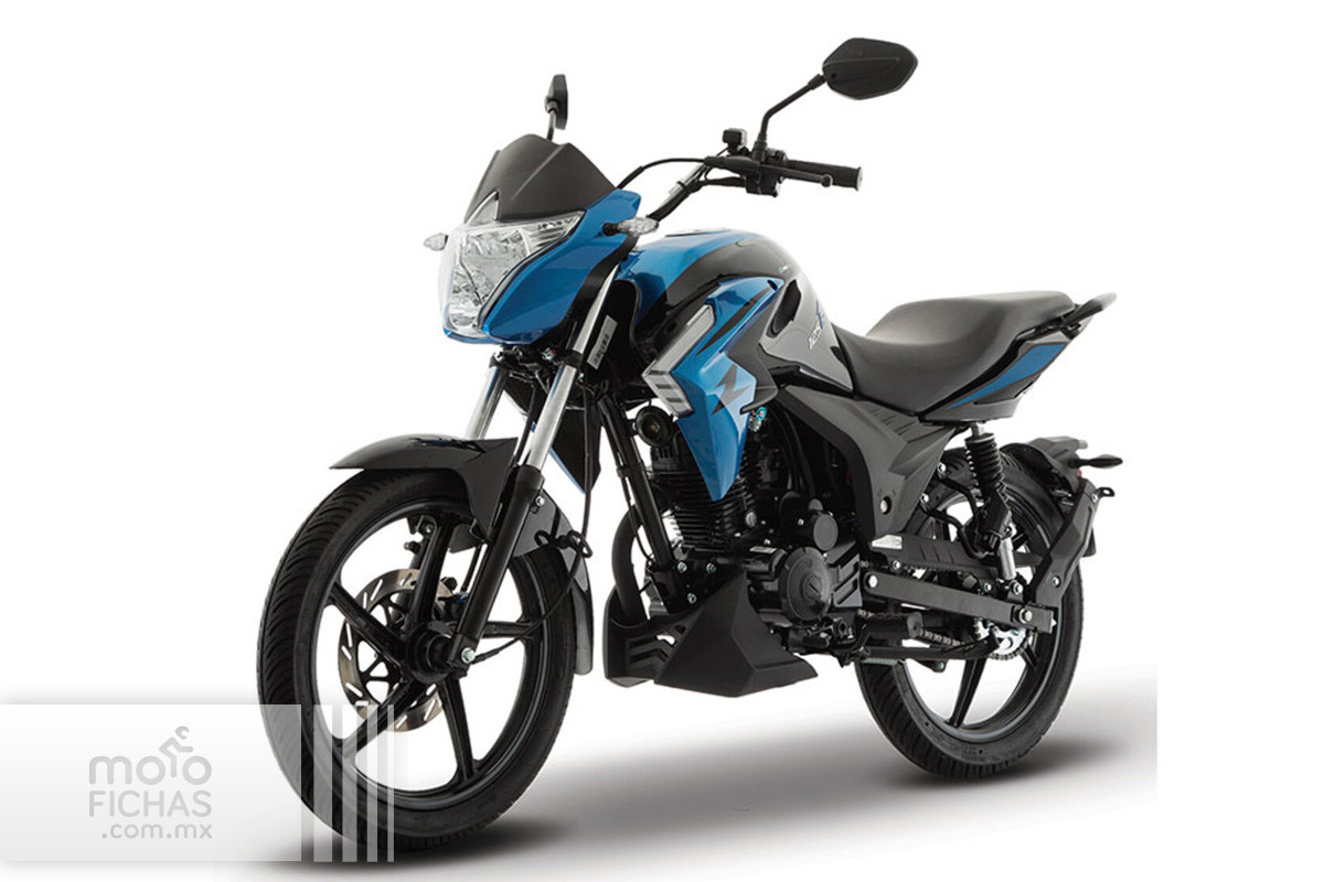 moto italika-125z azul y negra mexico