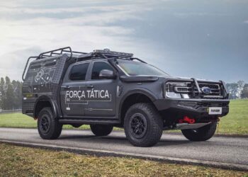 Ford presenta las imponentes versiones tácticas de la Ranger y el Transit