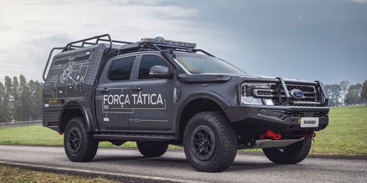 Ford presenta las imponentes versiones tácticas de la Ranger y el Transit