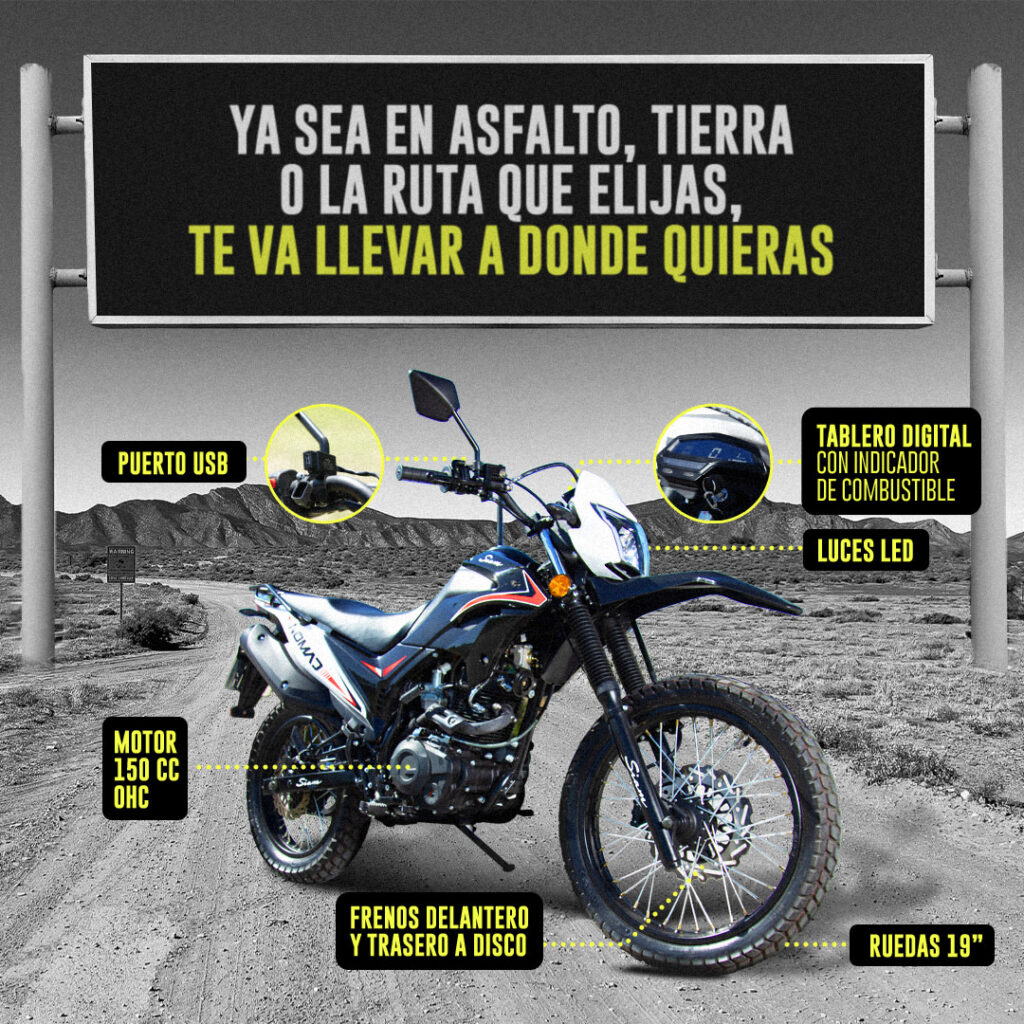 Siam Nomad 150 Precio Super Accesible En Dólares De La Moto Enduro