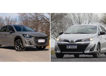 Peugeot 208 2025 VS Toyota Yaris: esto cuestan en agosto