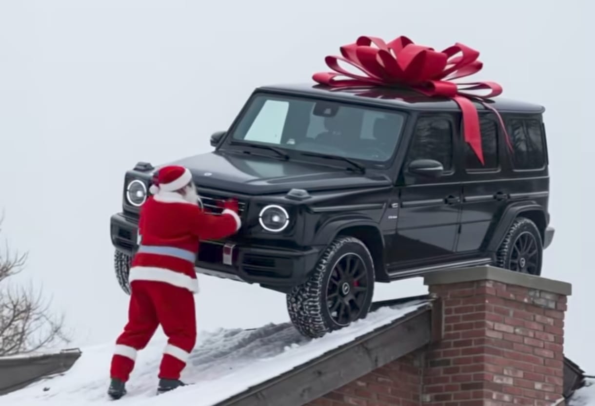 papa noel mercedes clase g