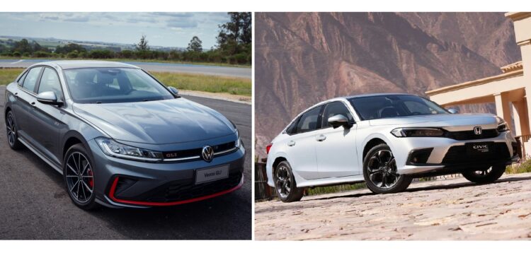 Honda Civic VS Volkswagen Vento: ¿Cómo un híbrido desafía a un deportivo?