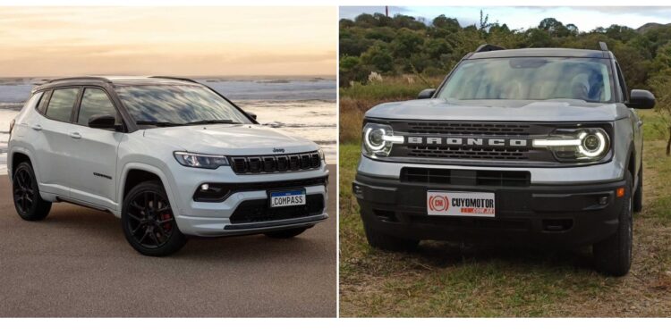 Jeep Compass VS Ford Bonco Sport: esto cuestan tras la quita del impuesto