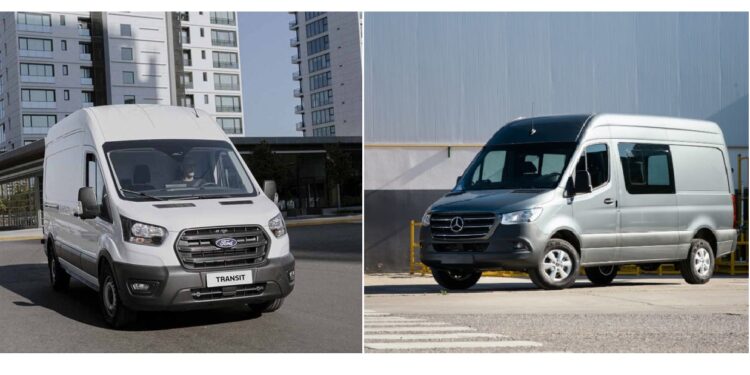 Ford Transit VS Mercedes-Benz Sprinter: esto cuestan en 2025
