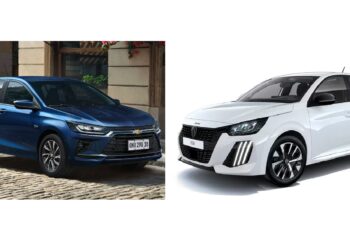 Chevrolet Onix con nueva gama frente al Peugeot 208