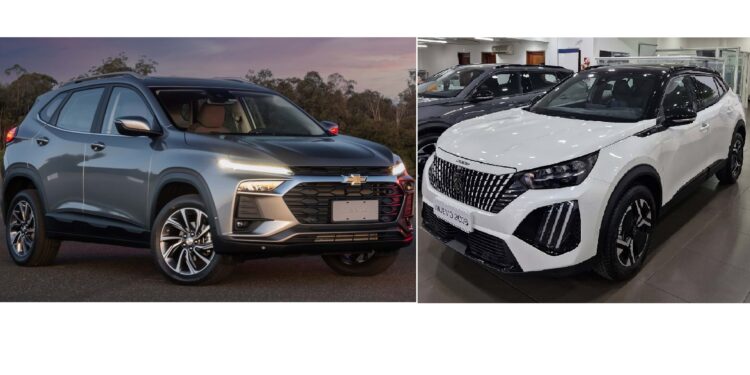 Chevrolet Tracker VS Peugeot 2008: precios en agosto 2025