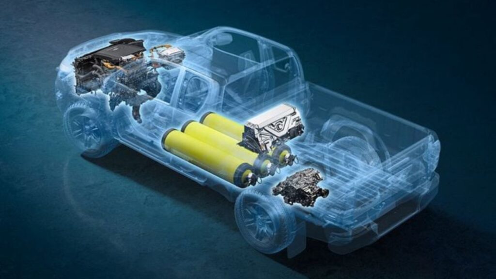 Toyota prepara una Hilux inédita: cómo es y cuándo será el lanzamiento 1 toyota hilux hidrógeno (2)